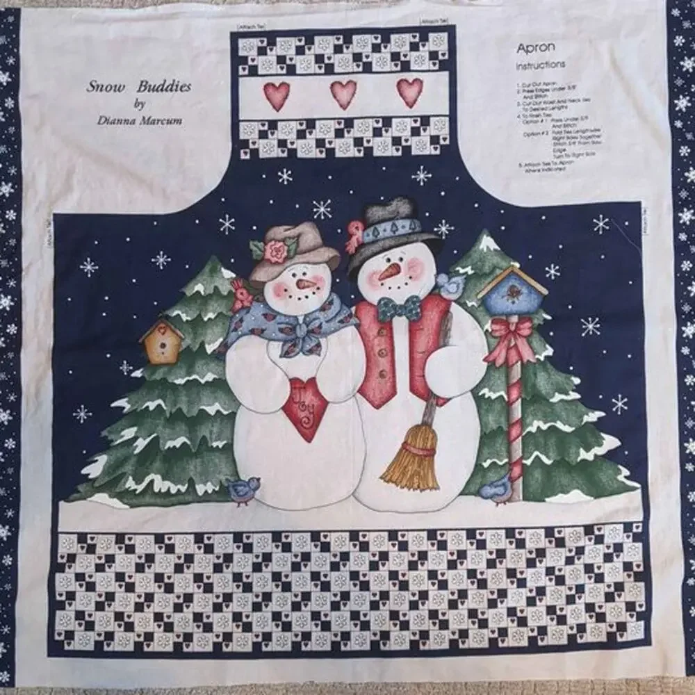 Snow Buddies Christmas Apron Pattern